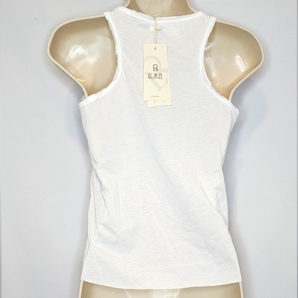 ‼️NEW‼️White American Flag Tank Top Size S - Picture 3 of 5